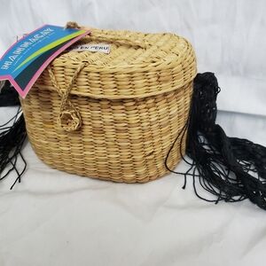 Nannacay Kiki straw basket bag boho